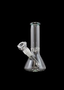 MINI GLASS BONG WITH COLOR MOUTHPIECE