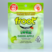 FROOT SOUR GUMMY GREEN APPLE 100MG