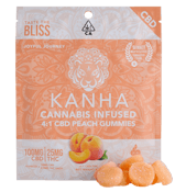 KANHA CBD PEACH 4:1 CBD GUMMIES (GUMMY)