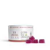 CARE BY DESIGN  CBD REFRESH 1:1 RASPBERRY GUMMIES (GUMMY)