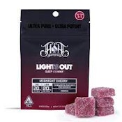 HEAVY HITTERS 100MG THC/ 100MG CBN GUMMY PACK: MIDNIGHT CHERRY (GUMMY)