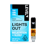 LEVEL LIGHTS OUT .5G ROSIN CARTRIDGE