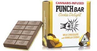 PUNCH CARAMEL MILK CHOCOLATE WITH VANILLA SOLVENTLESS COOKIE DELIGHT 100MG
