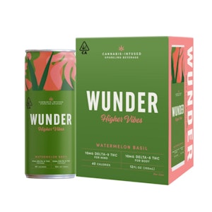 WUNDER 4-PACK HIGHER VIBES 20 WATERMELON BASIL 12OZ CAN