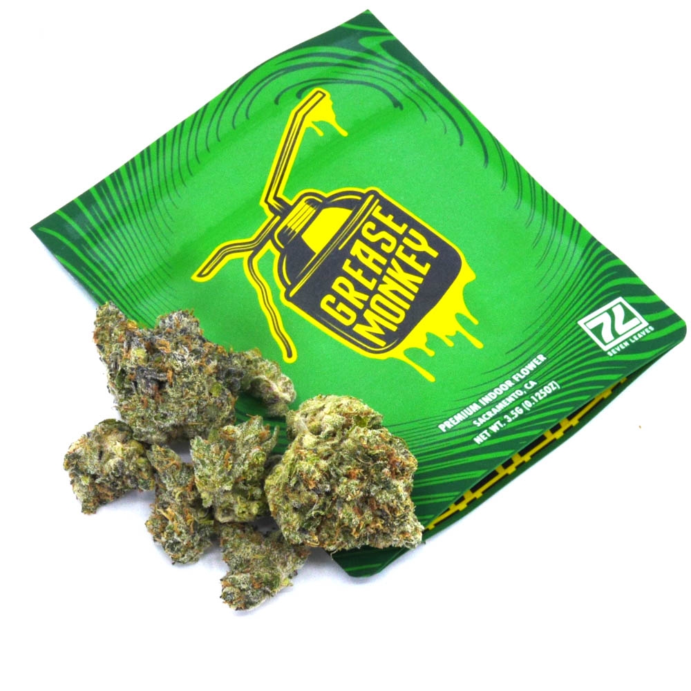 SEVEN LEAVES GREASE MONKEY FLOWER STRAIN 5G (PREPACK)